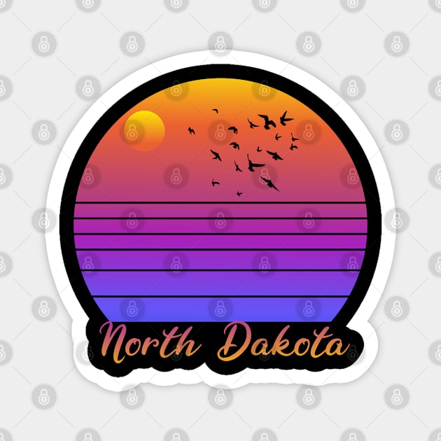 North Dakota Magnet by PhiloArt