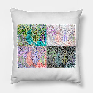 Starry Nights Over MeepNana Festival Glassed Quads Pillow