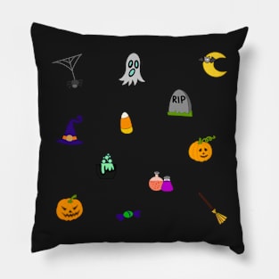 Halloween Doodles Sticker Pack Pillow