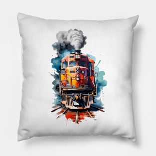 Train Art Pillow