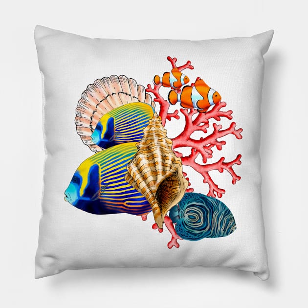 Oceanic Pillow by lucamendieta