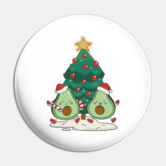 Avocado Christmas P R t shirt Pin by LindenDesigns