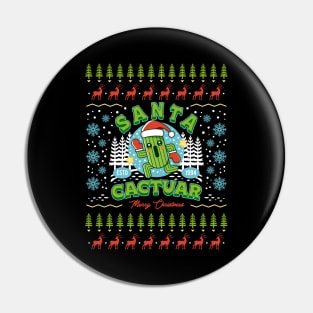 Santa Cactuar Christmas Pin