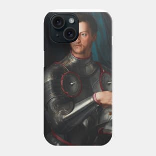 Cosimo I de' Medici in Armour by Agnolo Bronzino Phone Case