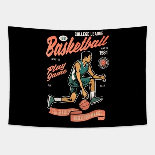 Basketball College League Tapestry