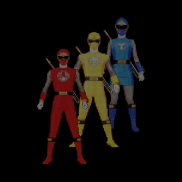 NINJA STORM RED YELLOW & BLUE POWER RANGERS NINJA STORM by TSOL Games