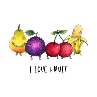 "I love fruit" Watercolour Original Painting T-Shirt