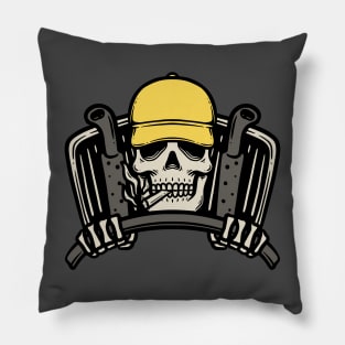 Skull Truck Driver Pillow