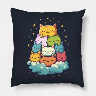 Pile Of Cats Pillow