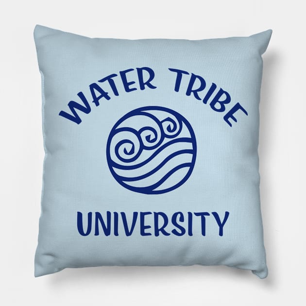 Water Tribe University Pillow by joliec