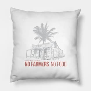 No Farming No Food | Farm Living | Tropical Tree Pillow