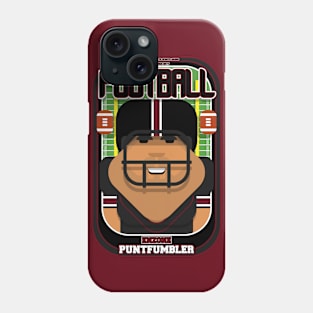 American Football Black and Maroon - Enzone Puntfumbler - Seba version Phone Case