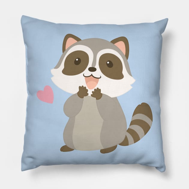 Raccoon Pillow by NovaSammy