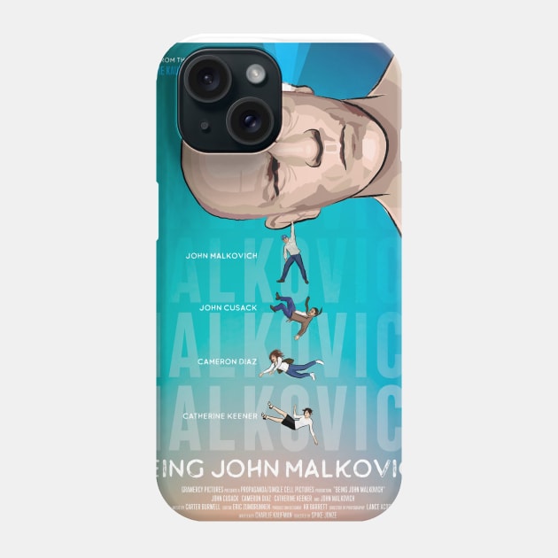 Being John Malkovich alternative movie poster Phone Case by chrisayerscreative