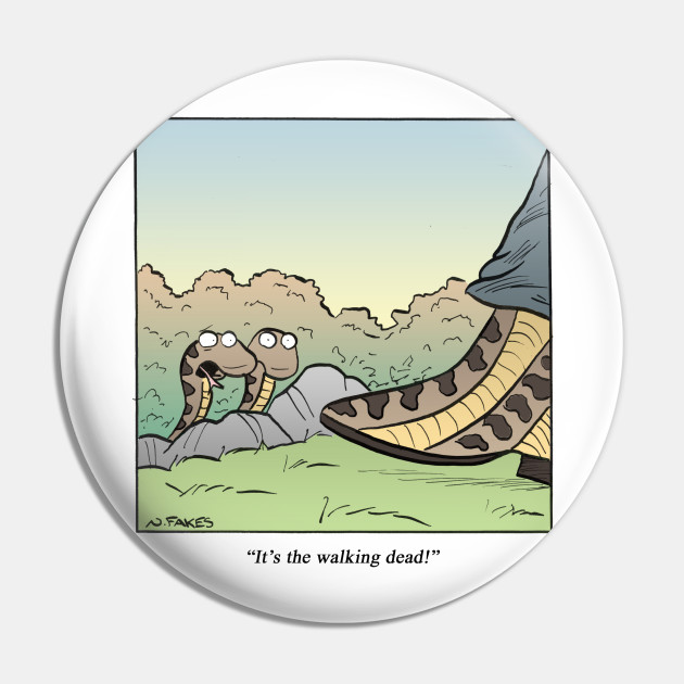 Walking Dead - Snake - Pin | TeePublic Walking Dead - Snake - Pin | TeePublic