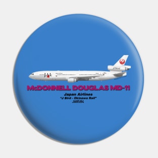 McDonnell Douglas MD-11 - Japan Airlines "J Bird - Okinawa Rail" Pin