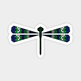 Dragonfly - Geometric Abstract Magnet