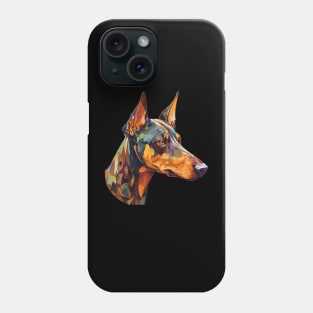 Doberman Pinscher Dog Art Phone Case