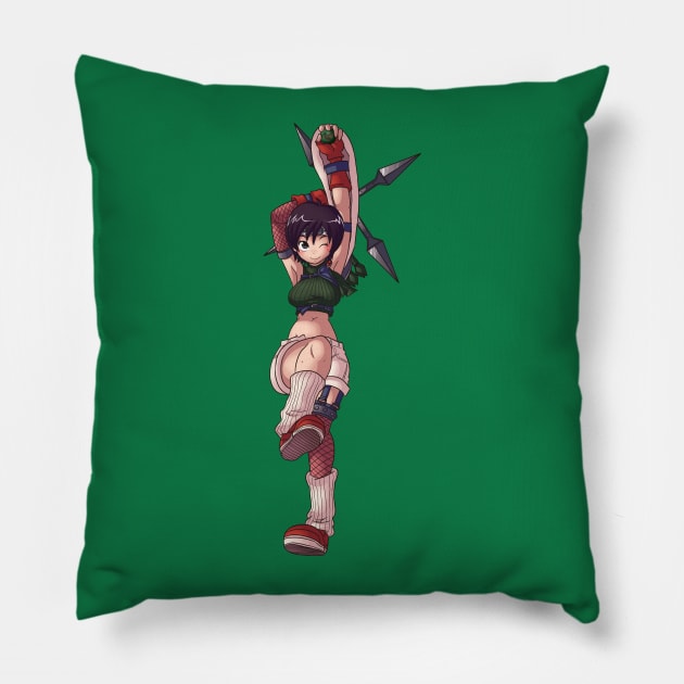 Yuffie from FINAL FANTASY VII Pillow by IanDimas
