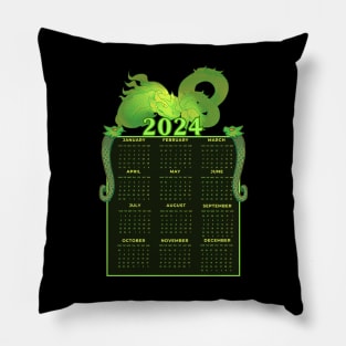 2024 New Year Green Earth Dragon Pillow