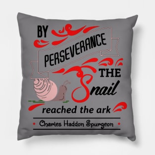 La perseverancia del caracol Pillow