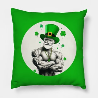 Happy St Patricks Muscle Daddy Day Pillow