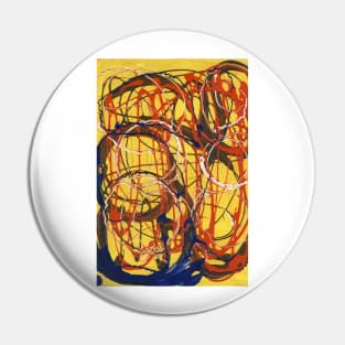 Yellow swirl Pin