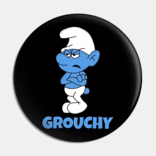 Grouchy Smurf Pin