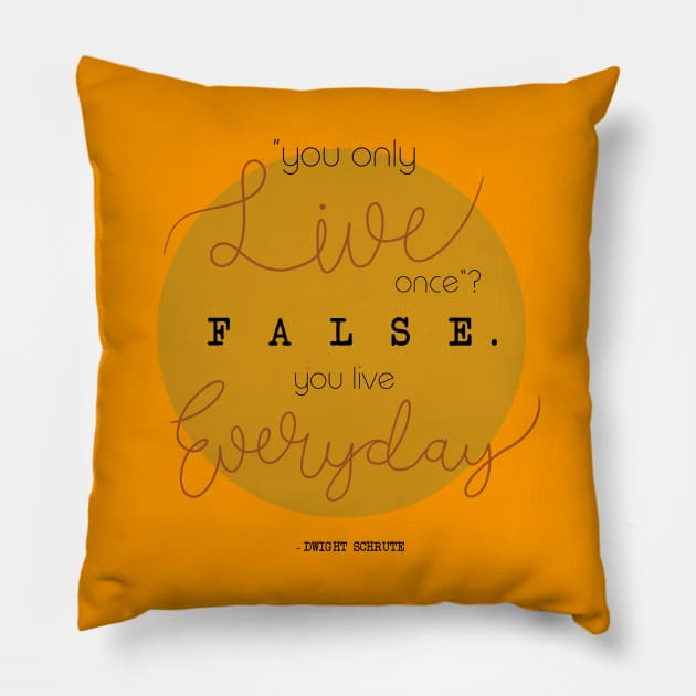 YOLO? False. Pillow by FrancesDuckworth