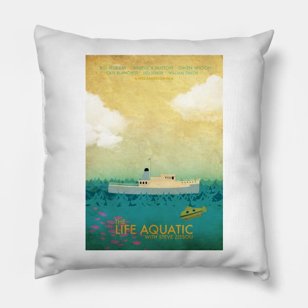 The Life Aquatic Pillow by PaulRice