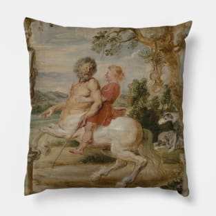 Achilles Educated by the Centaur Chiron by Peter Paul Rubens Pillow