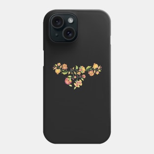 Hand drawn flowers in Ukrainian style Phone Case