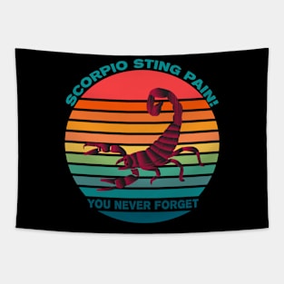 Scorpio Sting Pain You Never Forget Tapestry