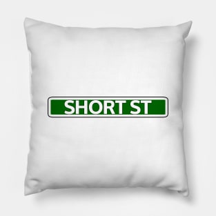 Short St Street Sign Pillow