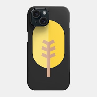 yellow tree icon Phone Case