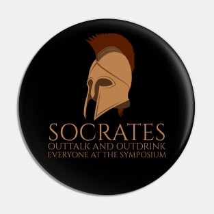 Greek Philosopher - Socrates At The Symposium - Philosophy Pin