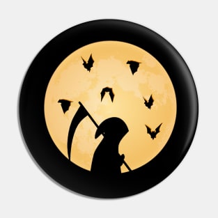 Reaper Halloween T-shirt Pin