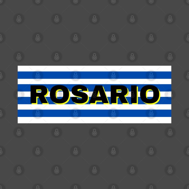 Rosario City in Uruguay Flag Stripes by aybe7elf