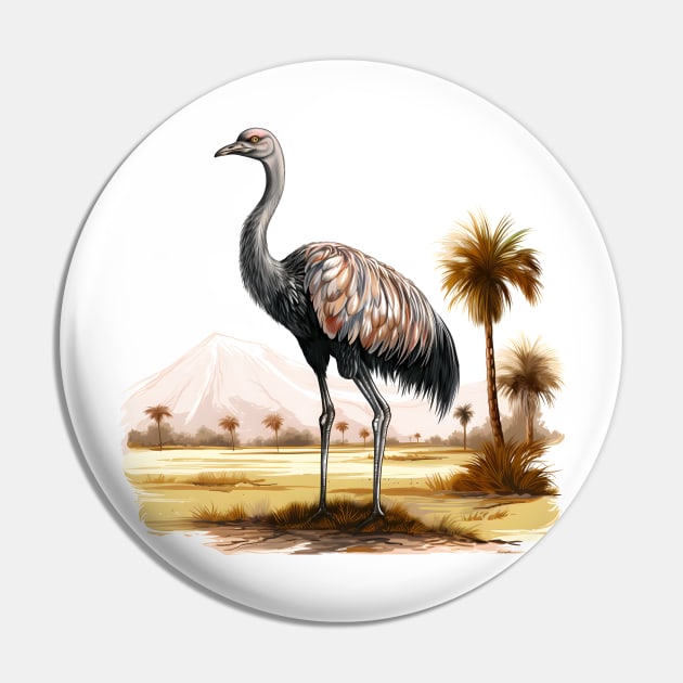 Ostrich Pin by zooleisurelife