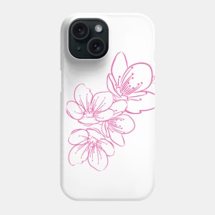 White Cherry Blossoms Phone Case