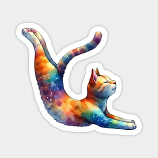 Celestial Cat Yogi Magnet