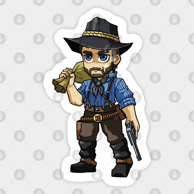 Red Dead Redemption 2 Arthur Morgan Sticker - Free RDR 2 Sticker