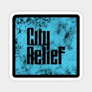 City Relief Square Distressed Magnet