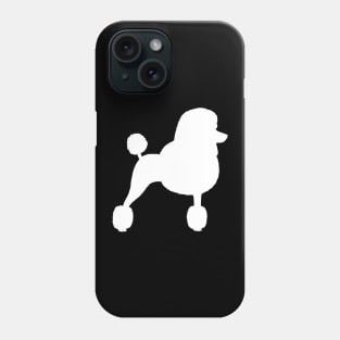 Standard Poodle Silhouette with Fancy Haircut Phone Case