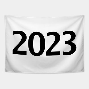 2023 Minimal Black Text Typography Tapestry