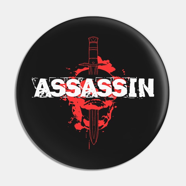 Assasin Role Shirt Pin by FollowTheBlackRabbit