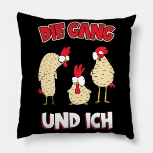 The Gang And I Chicken Coop Farmer Chicken Pillow