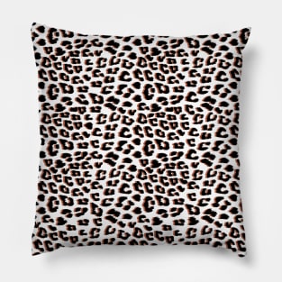 3D Leopard Animal Print Black Brown Pillow