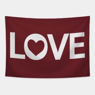 Love being in love text design Tapestry