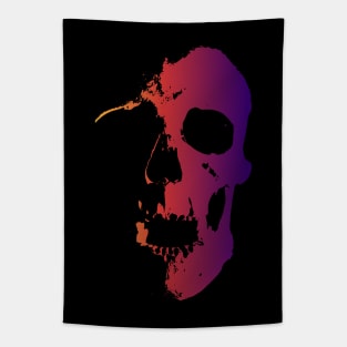 Sunset Skull v2 Tapestry